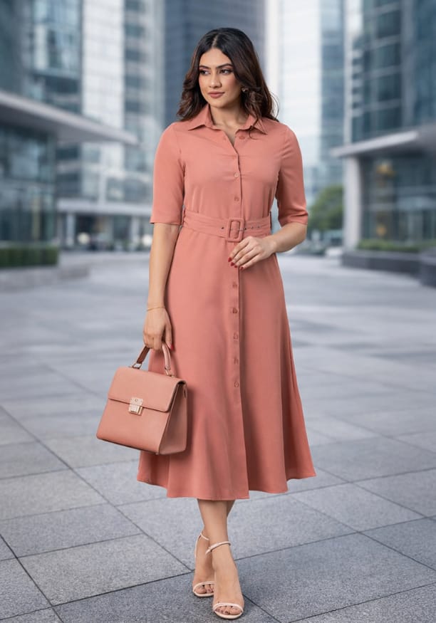 FLORA FLORAL PINK DRESS